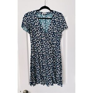Madewell // Floral Blue Wrap Dress